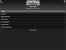 Tablet Screenshot of central-motors.biz